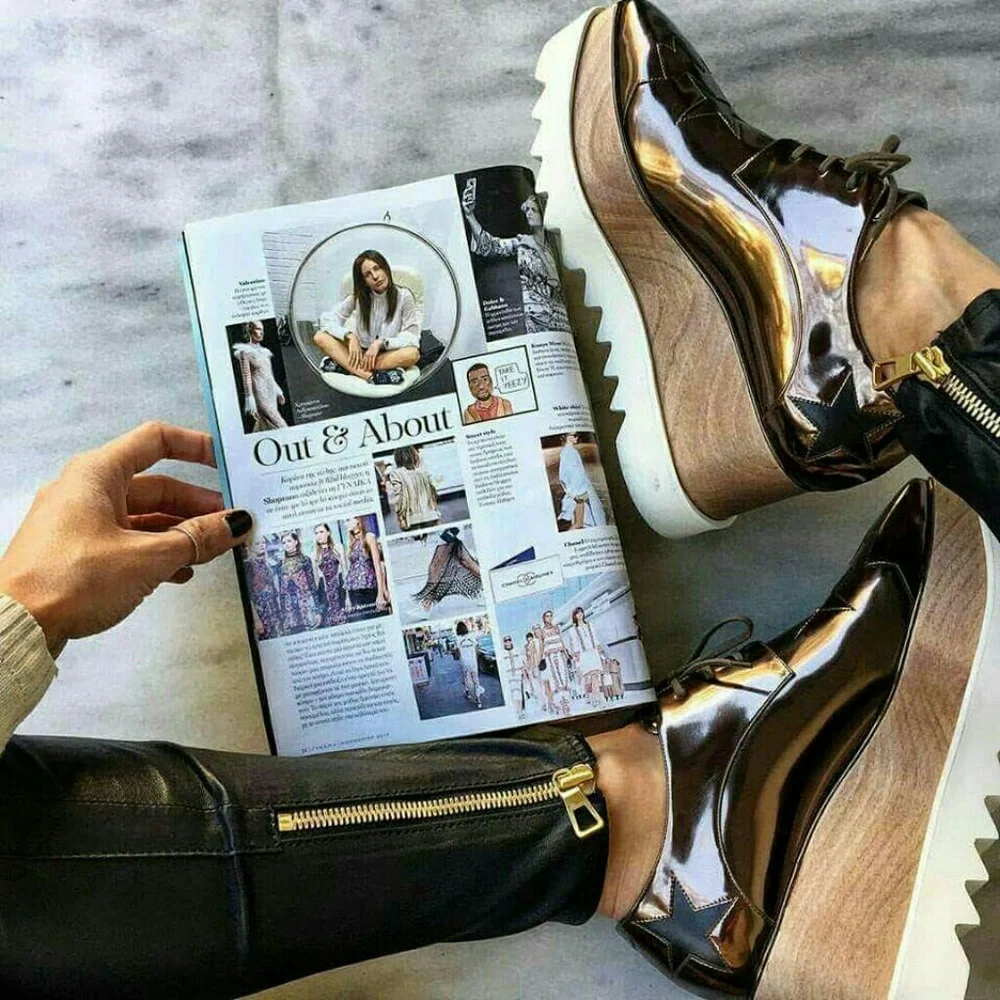 METALLIC ROSE GOLD  OXNARD PLATFORM - Picture 6 of 11